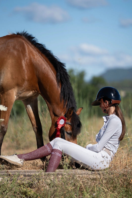 Chaussettes Mon Poney Mon Pain – Bordeaux - Equislay