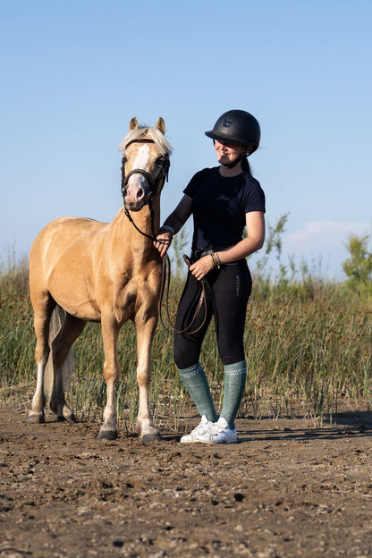 CHAUSSETTES MON PONEY MON PAIN - VERT - Equislay