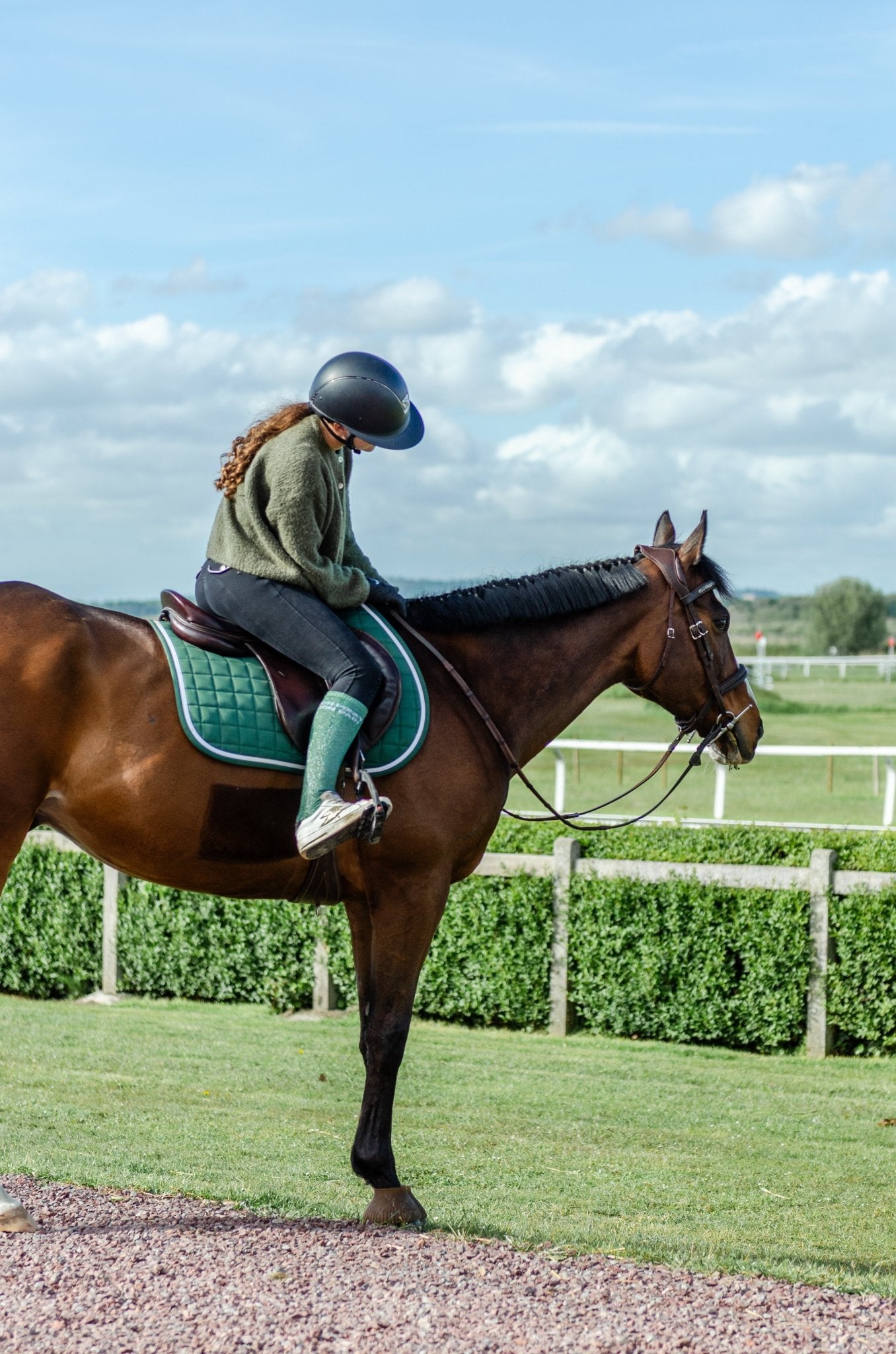 CHAUSSETTES MON PONEY MON PAIN - VERT - Equislay