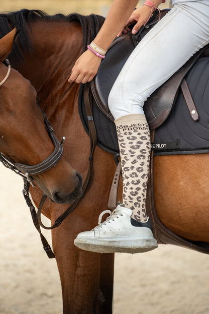Chaussettes Objectif Podium – Léopard - Equislay
