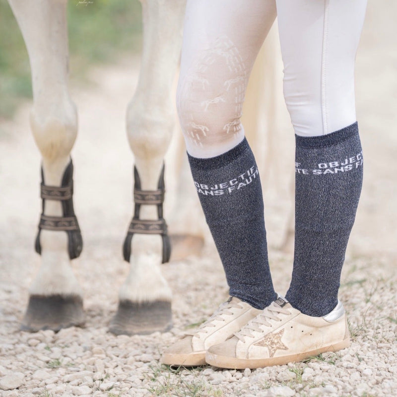 CHAUSSETTES OBJECTIF SANS FAUTE - BLEU MARINE - Equislay