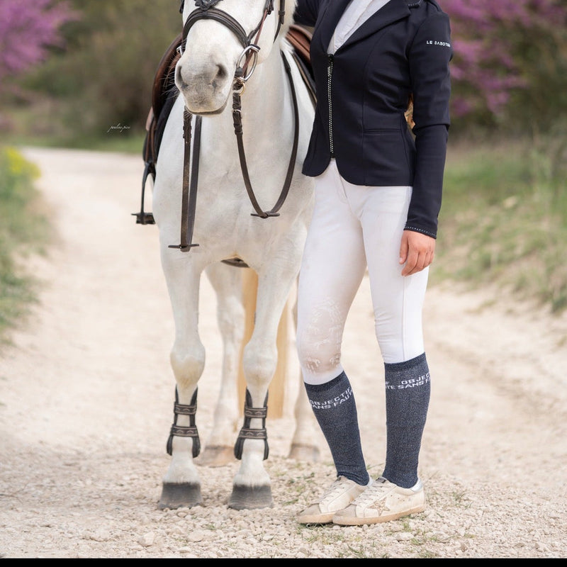 CHAUSSETTES OBJECTIF SANS FAUTE - BLEU MARINE - Equislay