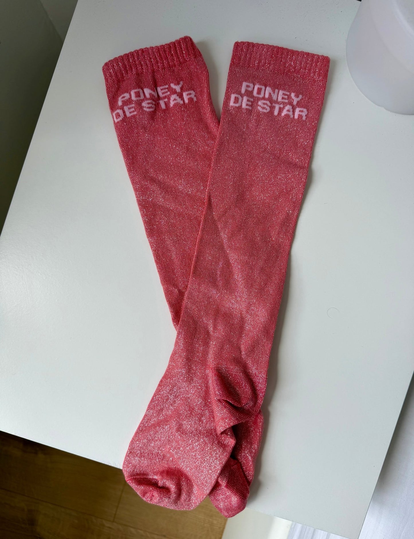 Chaussettes Poney de Star – Corail - Equislay