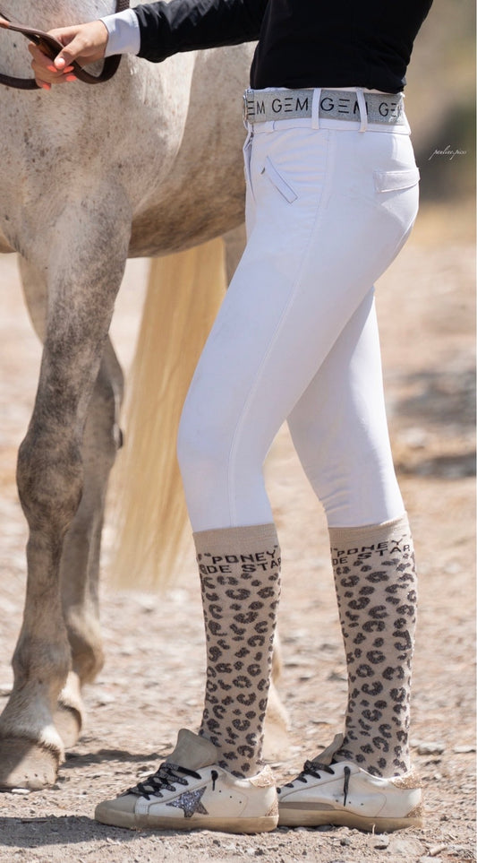 Chaussettes Poney de Star – Léopard - Equislay
