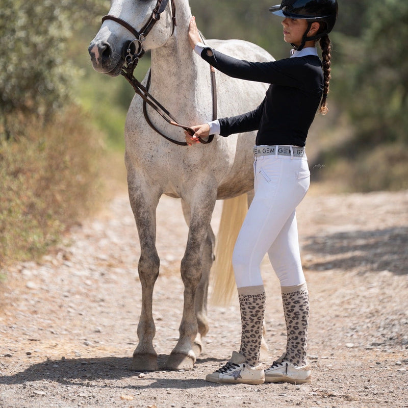 Chaussettes Poney de Star – Léopard - Equislay