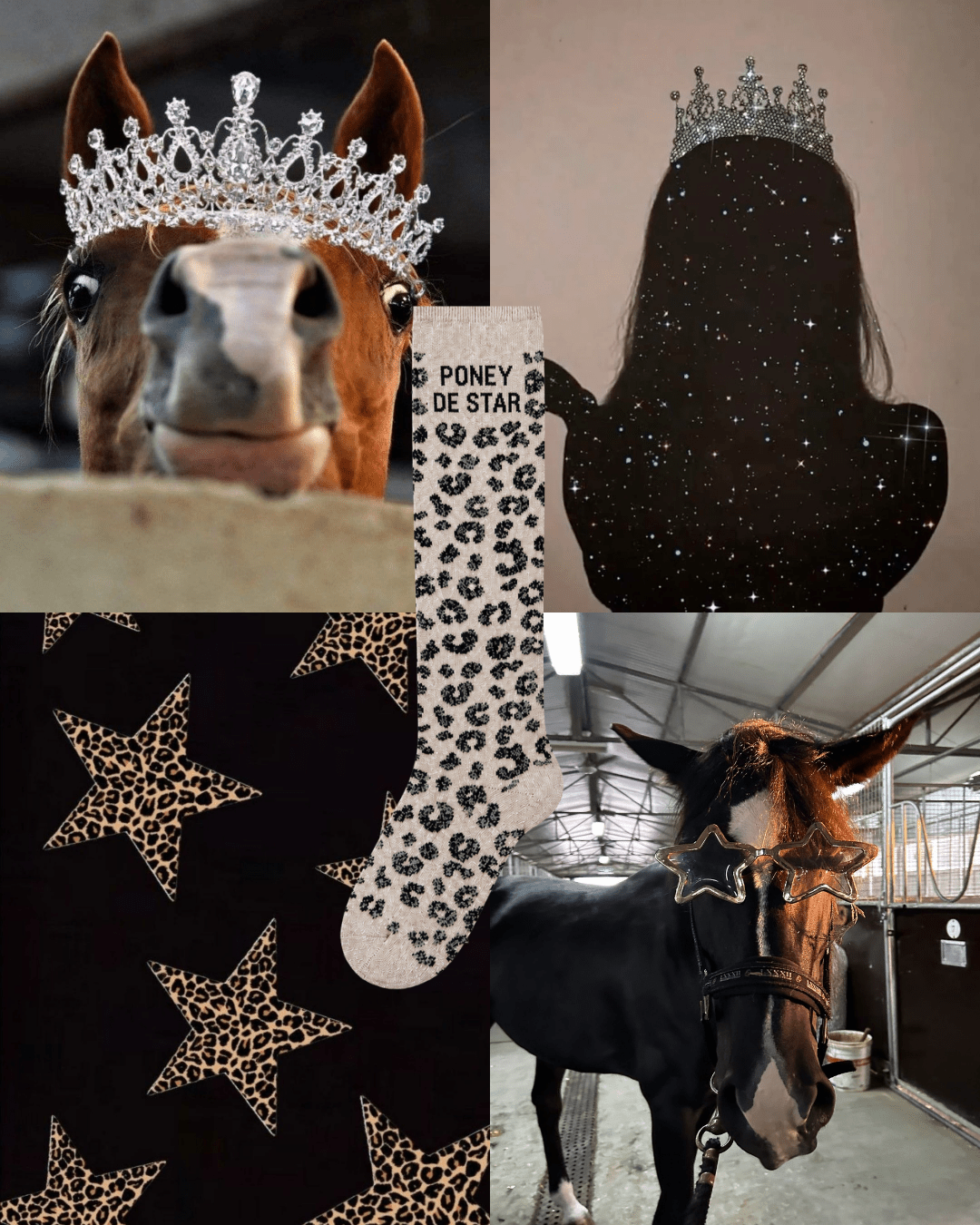 Chaussettes Poney de Star – Léopard - Equislay