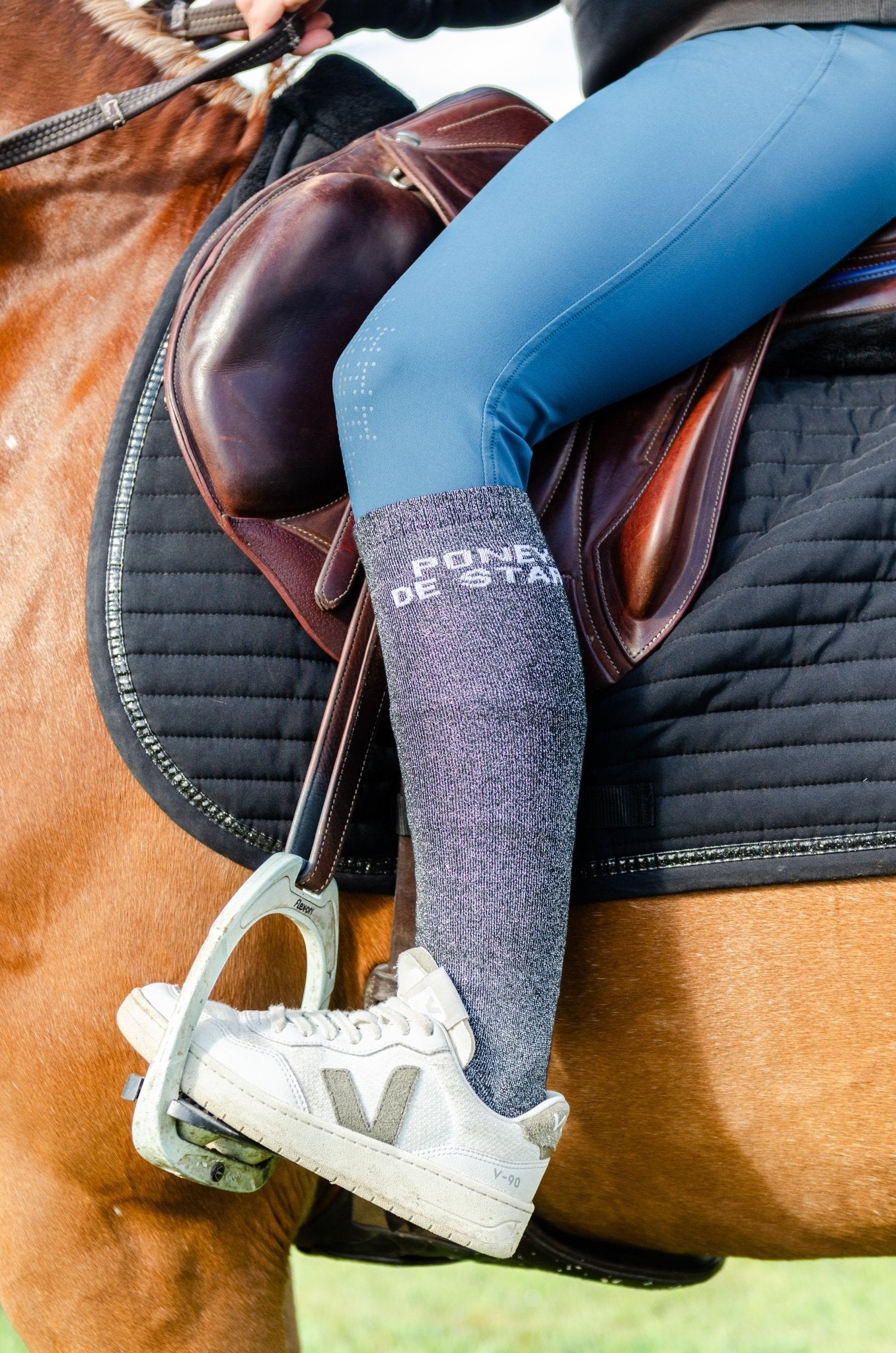 CHAUSSETTES PONEY DE STAR - NOIR - Equislay