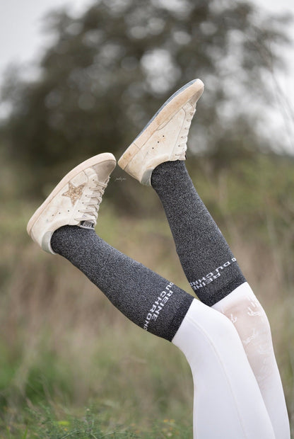 CHAUSSETTES REINE DU CHRONO - NOIR - Equislay