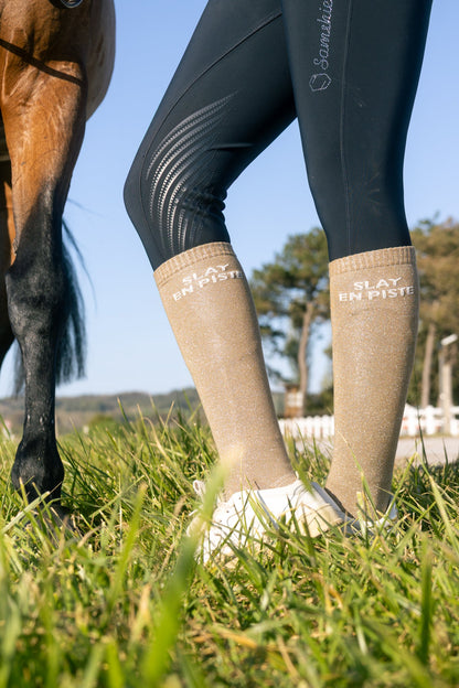 CHAUSSETTES SLAY EN PISTE - OR - Equislay