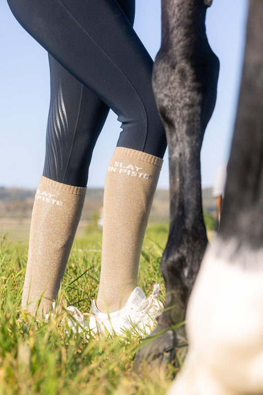 CHAUSSETTES SLAY EN PISTE - OR - Equislay