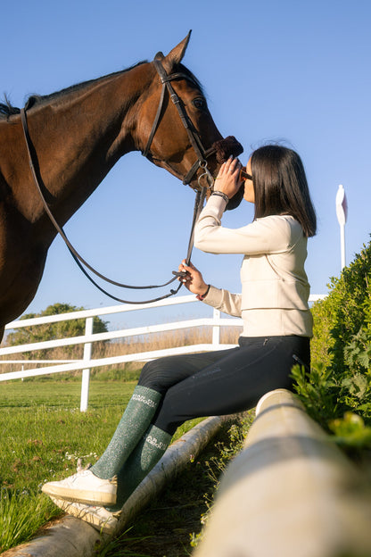 CHAUSSETTES STAR DU PADDOCK - VERT - Equislay