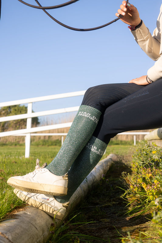 CHAUSSETTES STAR DU PADDOCK - VERT - Equislay