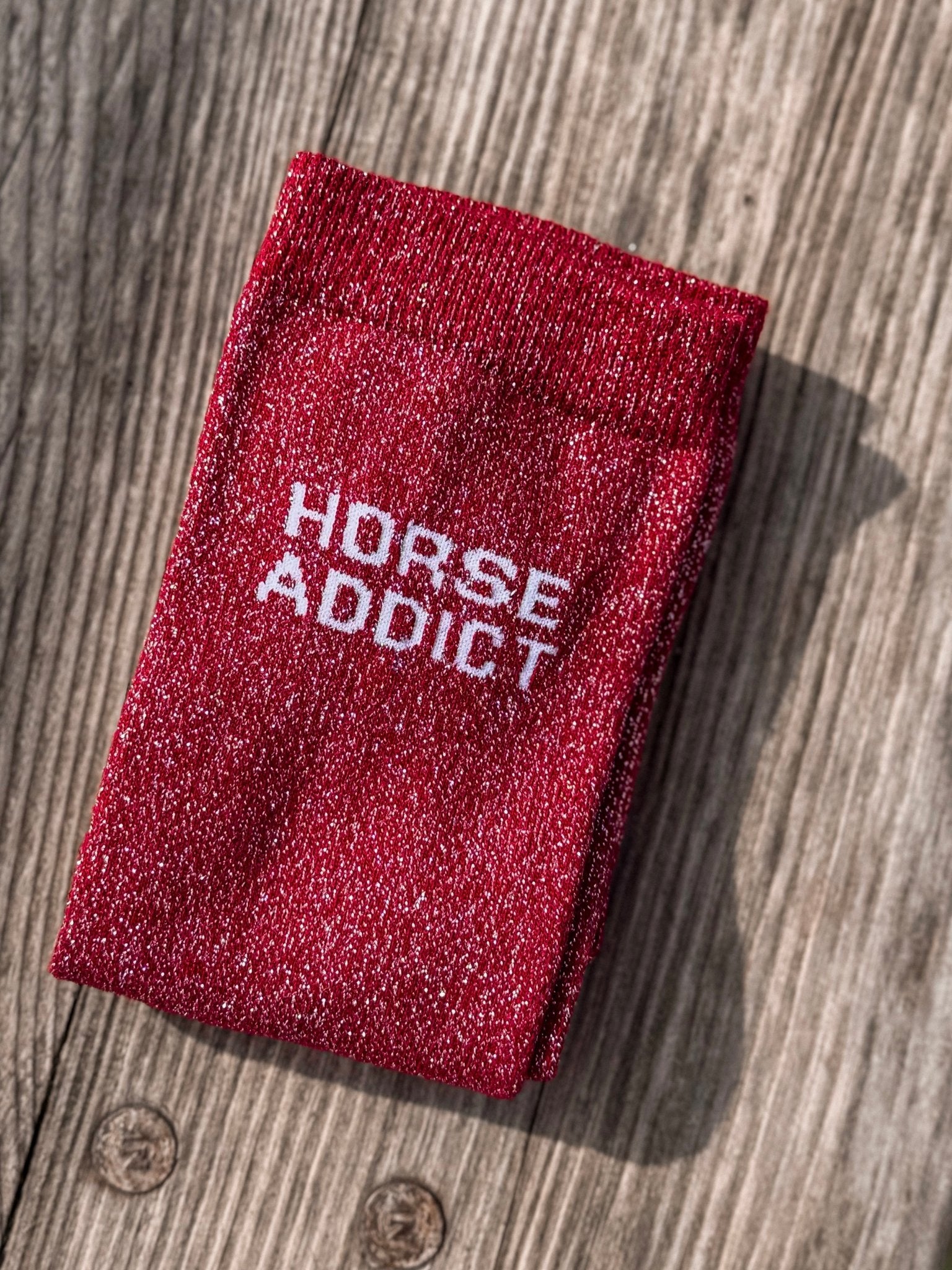 CHAUSSETTES HORSE ADDICT - BORDEAUX