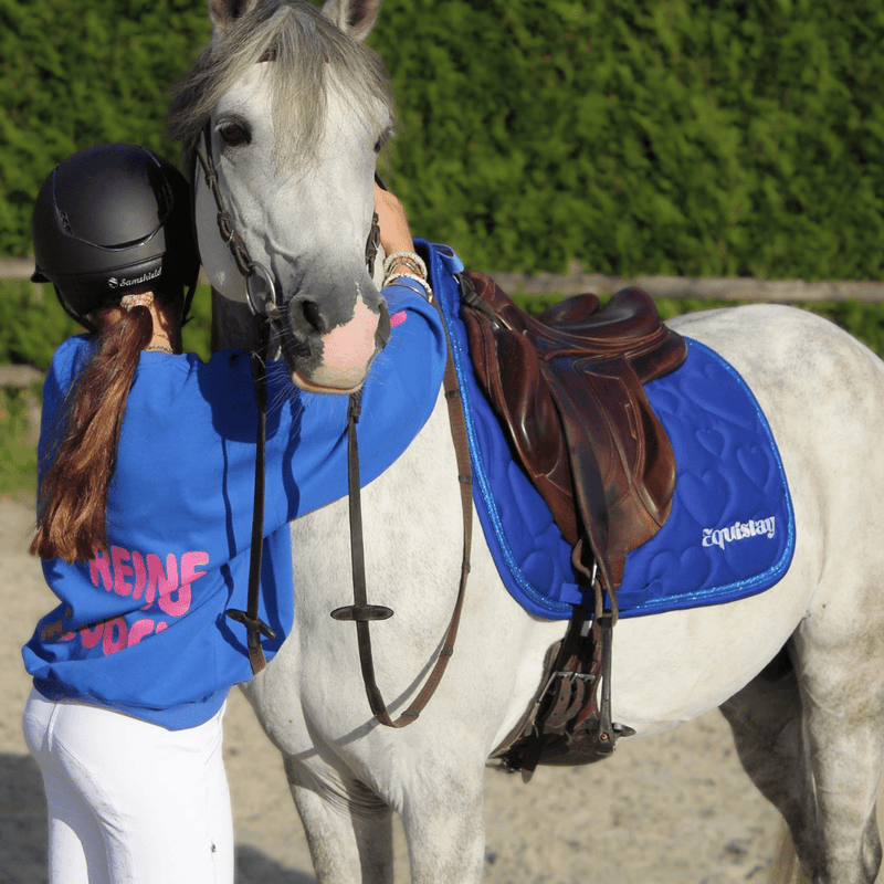 Tapis de selle CSO AMOUR – Bleu électrique - Equislay