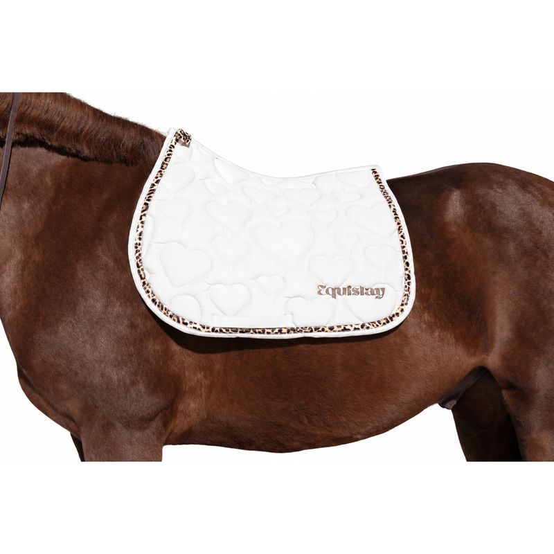 Tapis de selle CSO AMOUR – Cœur léopard - Equislay